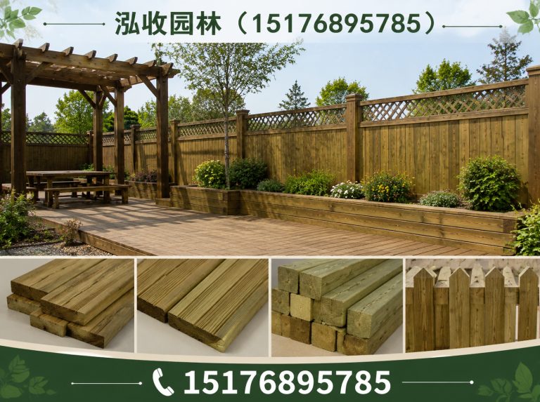 海南京津冀防腐木工程展示图